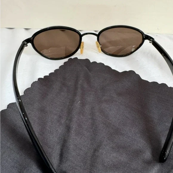 St. John Brown and Black Oval Sunglasses - Picture 3 of 4